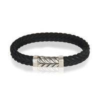 David Yurman Sterling Silver  Chevron Bracelet fv