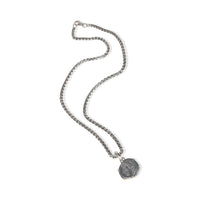 Yellow Gold & Sterling Silver  Virgo Amulet Pendant