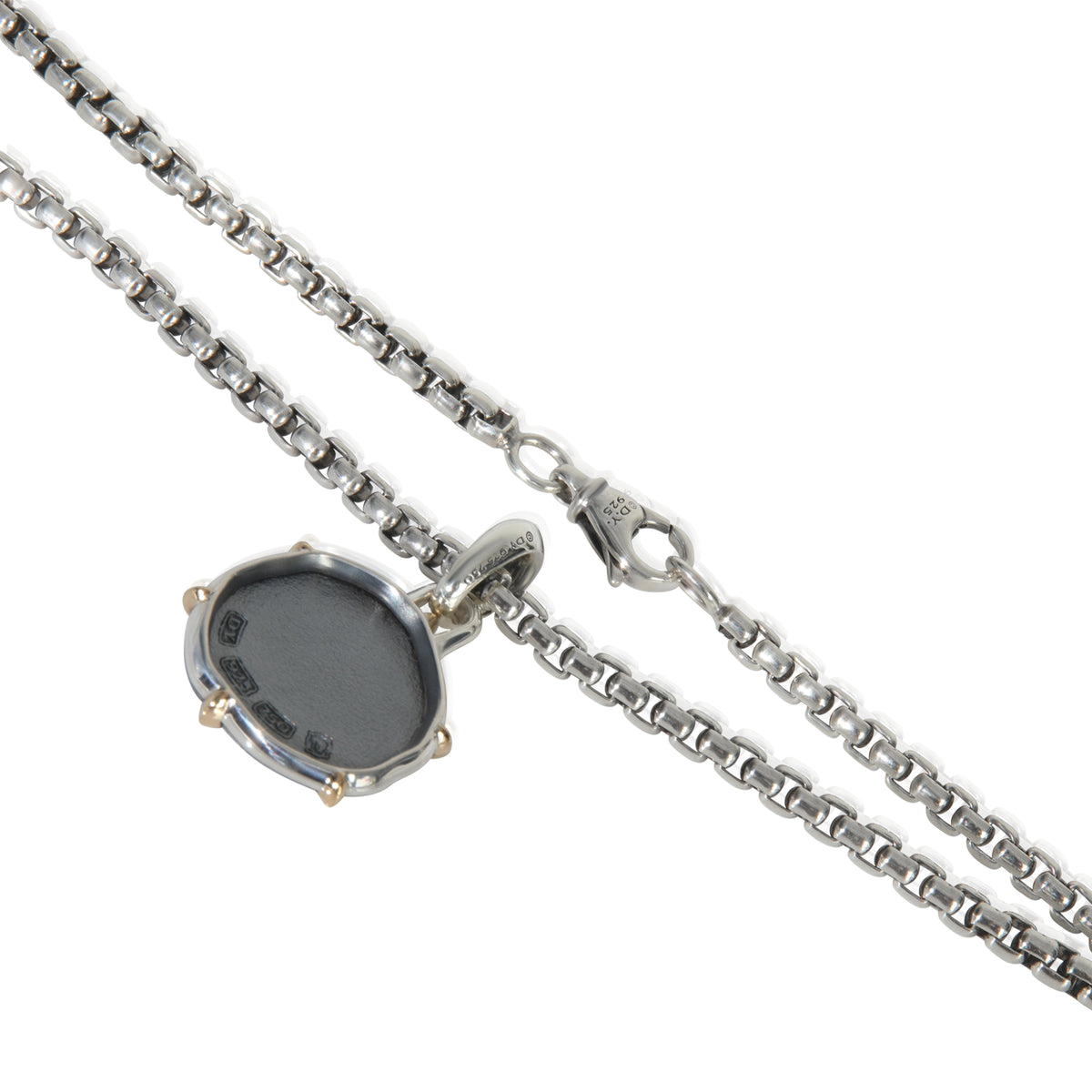 Yellow Gold & Sterling Silver  Virgo Amulet Pendant