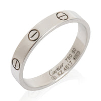 Cartier White Gold  Small Model Love Ring bv