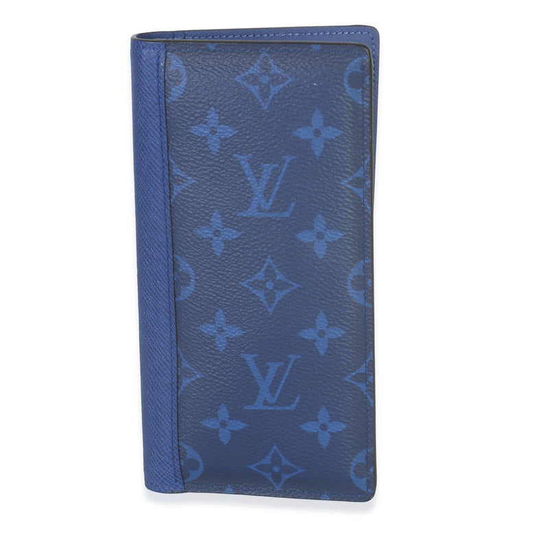 Blue Taiga Monogram Cobalt Canvas Brazza Wallet