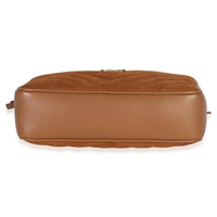 Saint Laurent Cinnamon Suede Matelasse Monogram Lou Camera Handbag box