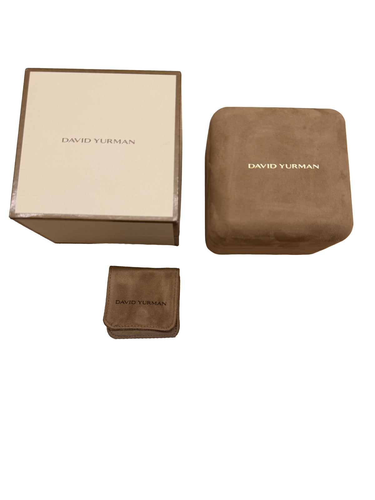 David Yurman Yellow Gold  Box Chain Bracelet box