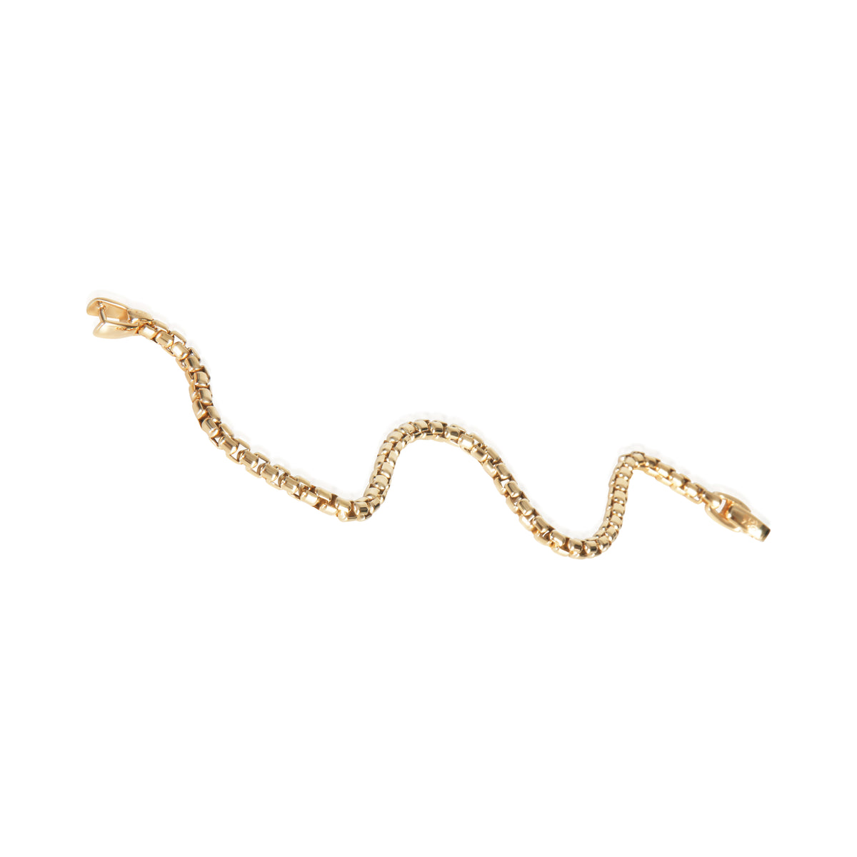 David Yurman Yellow Gold  Box Chain Bracelet bv