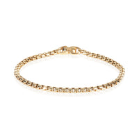 David Yurman Yellow Gold  Box Chain Bracelet fv