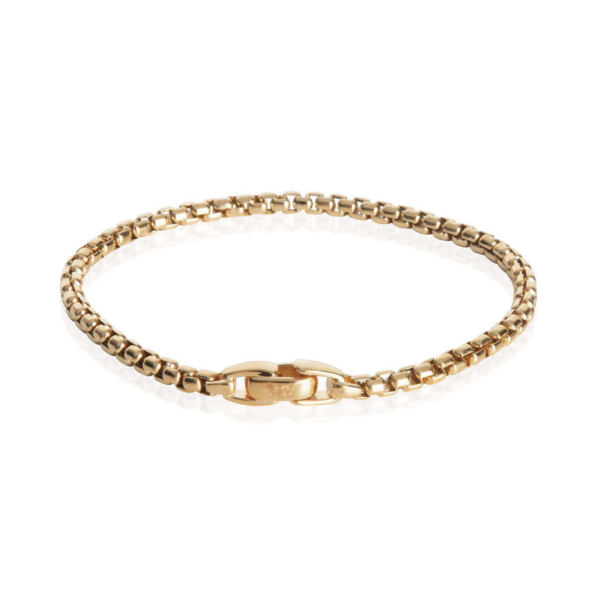 David Yurman Yellow Gold  Box Chain Bracelet pv
