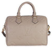 Louis Vuitton Tourterelle Giant Monogram Empreinte Speedy Bandouliere 25 Handbag id