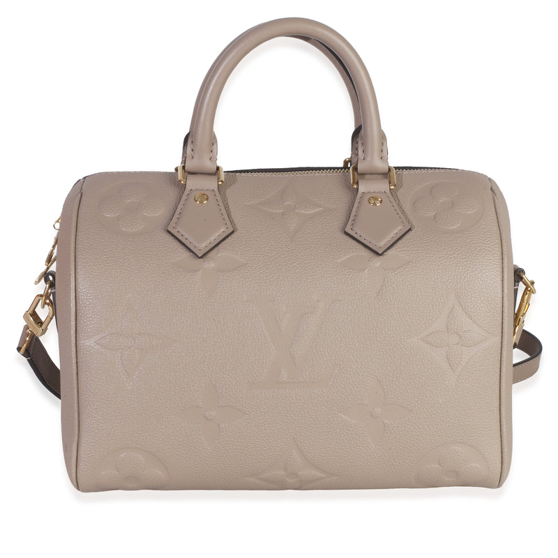 Tourterelle Giant Monogram Empreinte Speedy Bandouliere 25