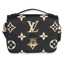 Black & Beige Monogram Empreinte Giant Pochette Métis