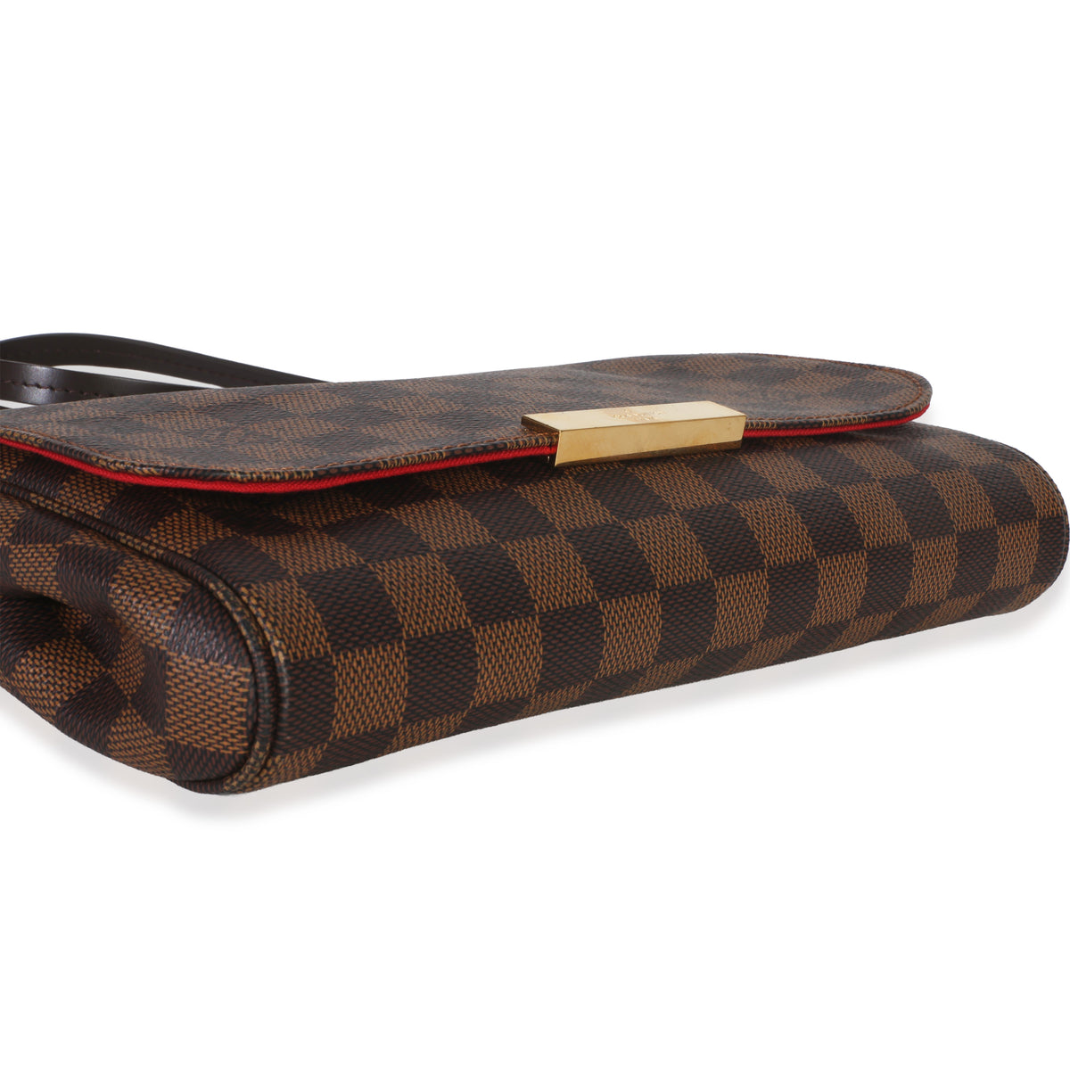 Louis Vuitton Damier Ebene Canvas Favorite MM Handbag clasp