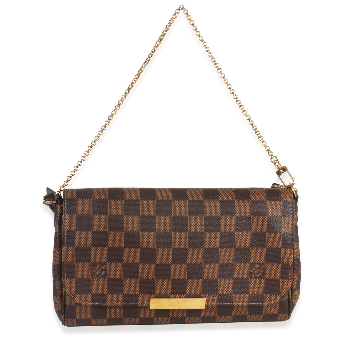 Louis Vuitton Damier Ebene Canvas Favorite MM Handbag fv