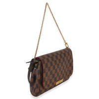 Louis Vuitton Damier Ebene Canvas Favorite MM Handbag pv