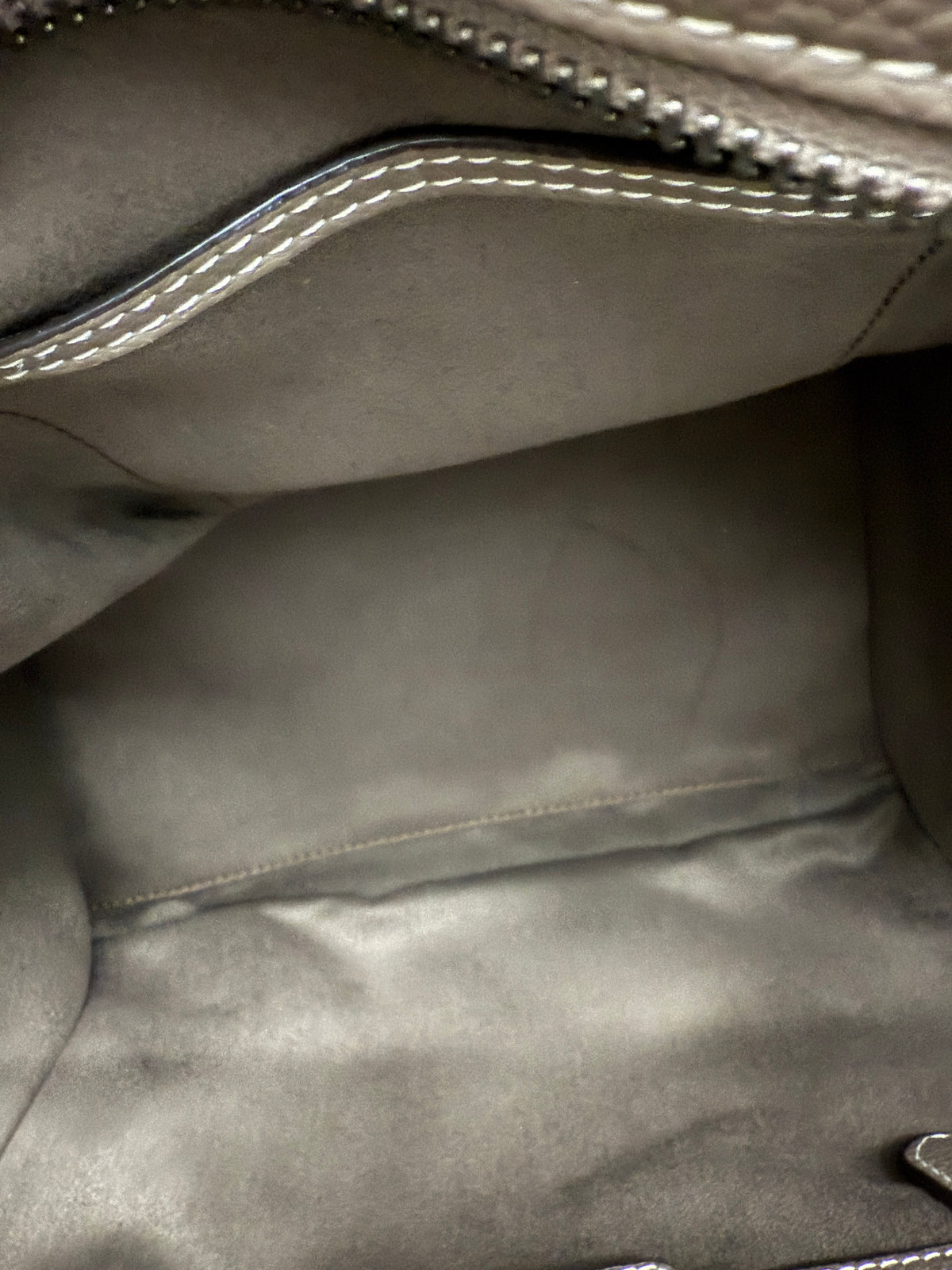 Celine Souris Drummed Calfskin Mini Luggage Tote Handbag ad1