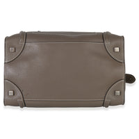 Celine Souris Drummed Calfskin Mini Luggage Tote Handbag stamp