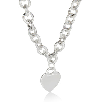 Tiffany & Co. Sterling Silver  Heart Tag Necklace fv
