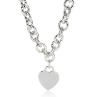 Tiffany & Co. Sterling Silver  Heart Tag Necklace sv