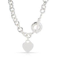 Tiffany & Co. Sterling Silver  Heart Tag Necklace fv