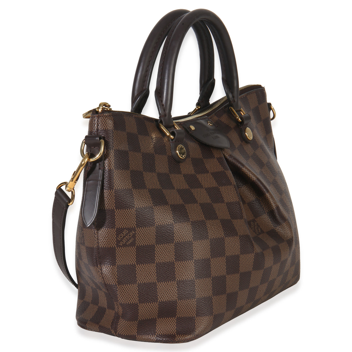 Louis Vuitton Damier Ebene Canvas Siena PM Handbag pv