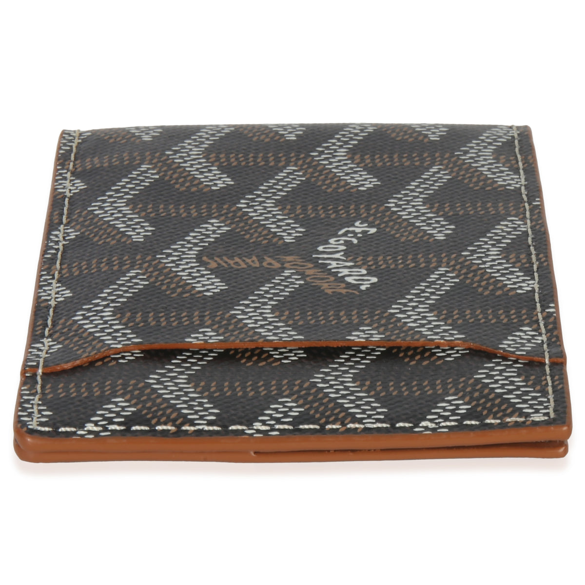 Goyard Black ine Canvas Victoire Wallet Wallet stamp