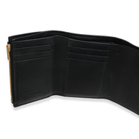 Bottega Veneta Black Cassette Intrecciato Small Trifold Wallet Wallet av