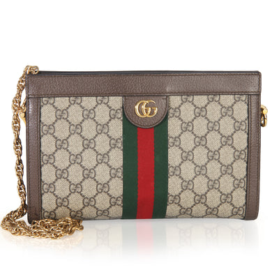 Gucci Beige GG Supreme Web Ophidia GG Small Shoulder Bag Handbag fv