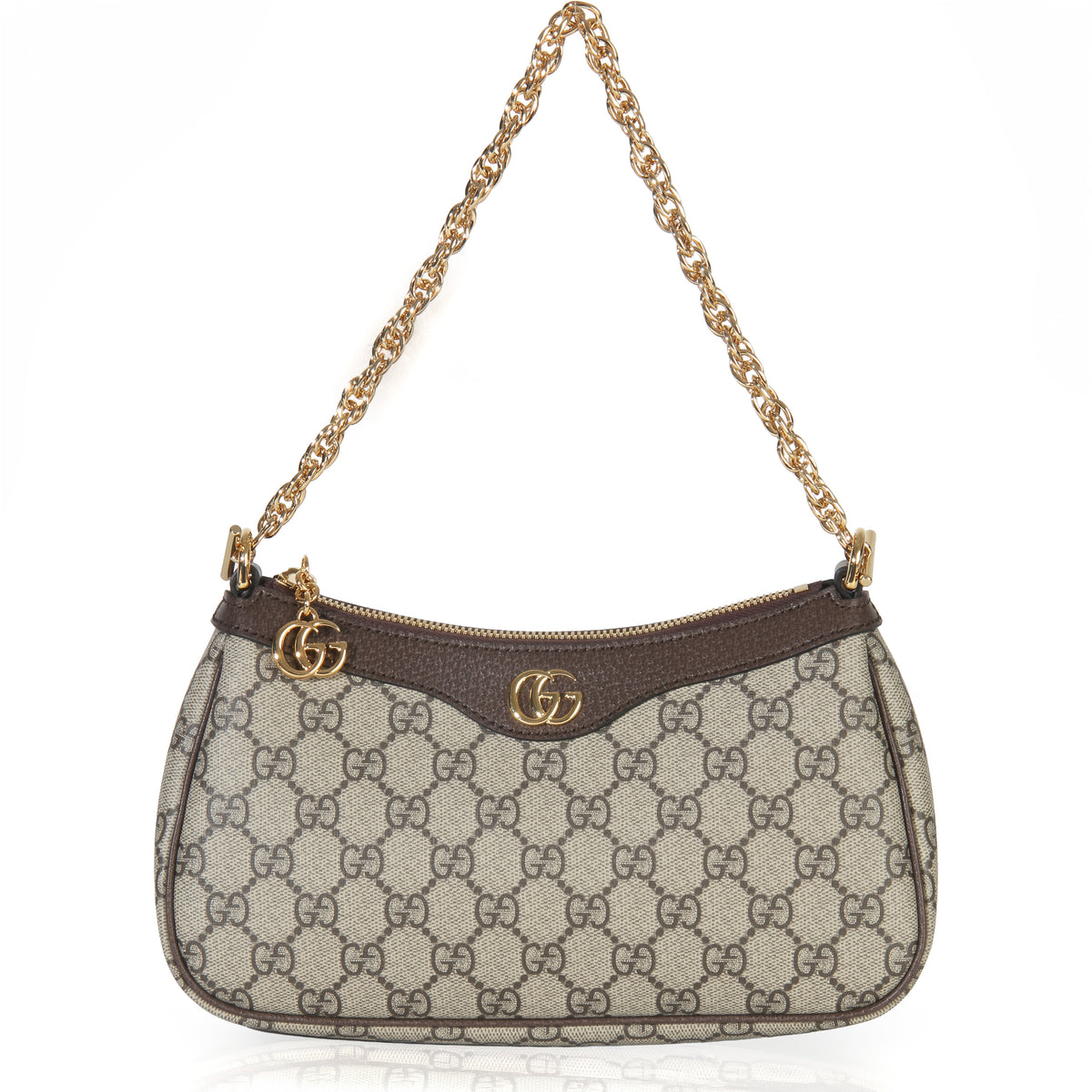 Beige GG Supreme Canvas Small Ophidia Shoulder Bag