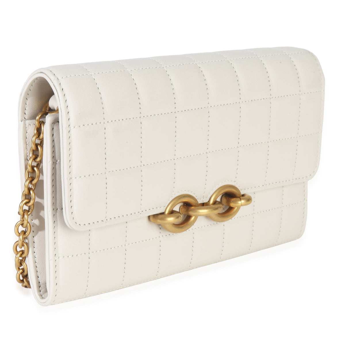 Saint Laurent Crema Soft Calfskin Le Maillon Wallet On Chain Handbag pv