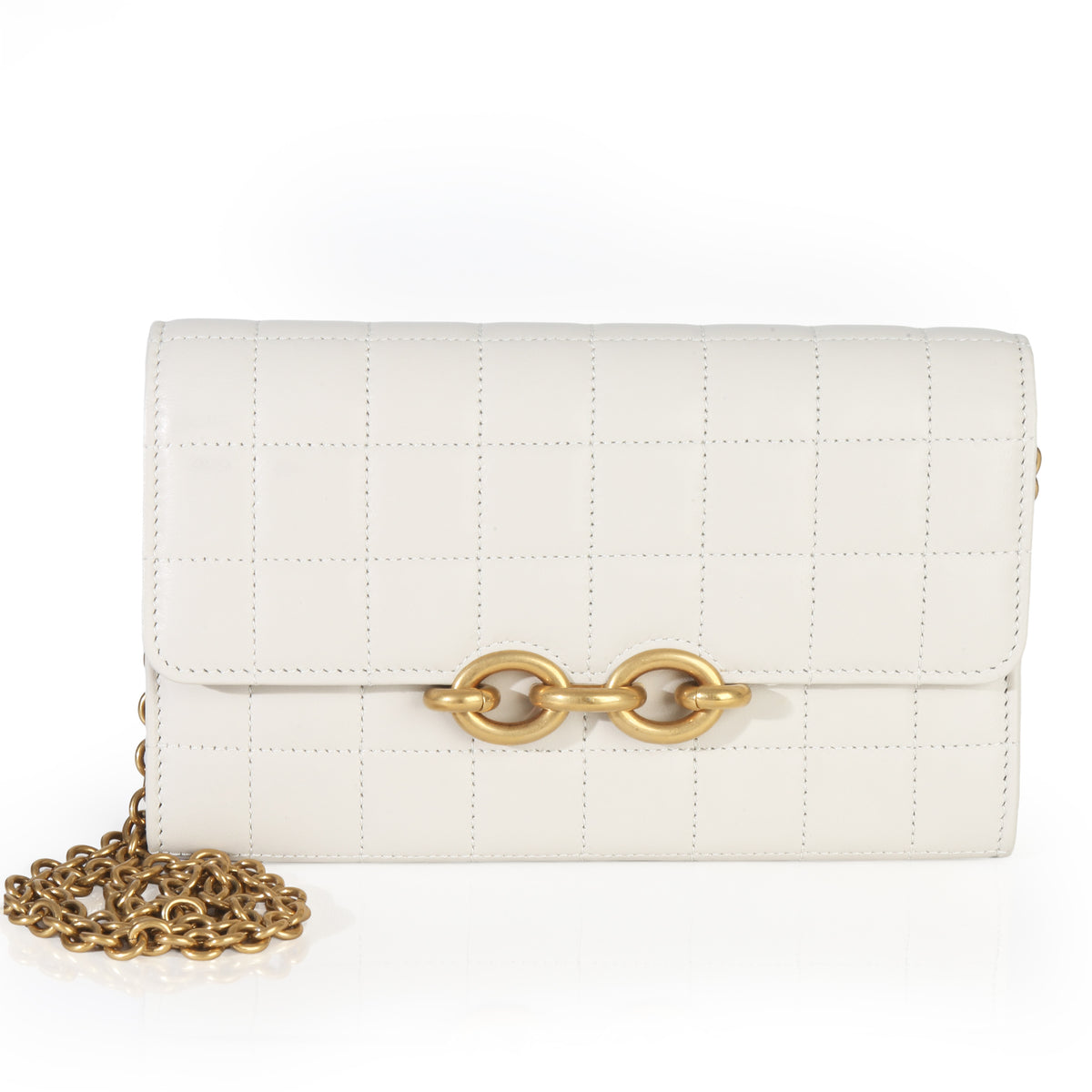 Crema Soft Calfskin Le Maillon Wallet On Chain