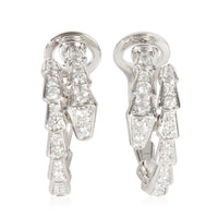 BVLGARI White Gold Diamond Serpenti Viper Earrings fv