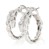 BVLGARI White Gold Diamond Serpenti Viper Earrings sv