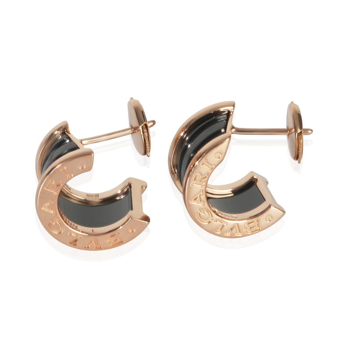 BVLGARI Rose Gold  B.zero1 Hoop Earrings bv