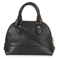 Louis Vuitton Black Monogram Empreinte Neo Alma BB Handbag bv