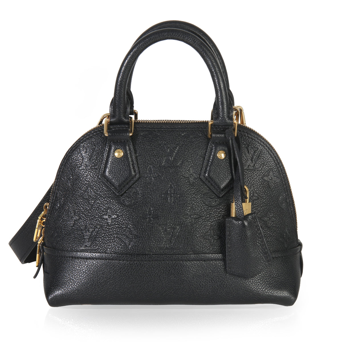 Louis Vuitton Black Monogram Empreinte Neo Alma BB Handbag fv