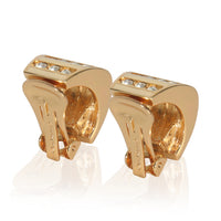 Christian Dior Gold Plated  Crystal Hoop Earrings pv