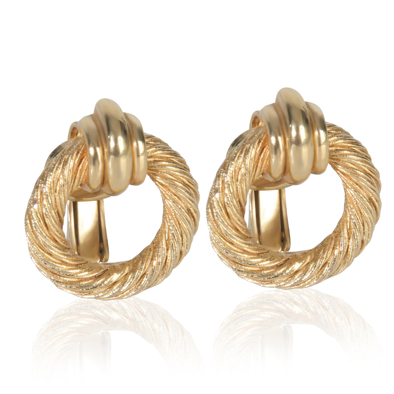 Christian Dior Gold Plated  Earrings fv