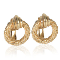 Christian Dior Gold Plated  Earrings fv