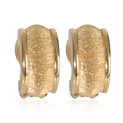 Christian Dior Gold Plated  Earrings fv