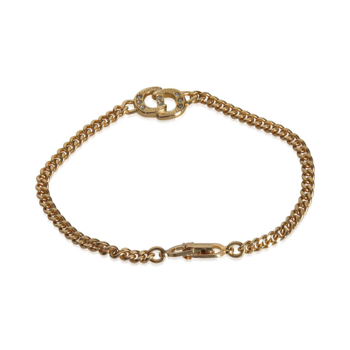 Gold-Plated  Crstyal CD Bracelet