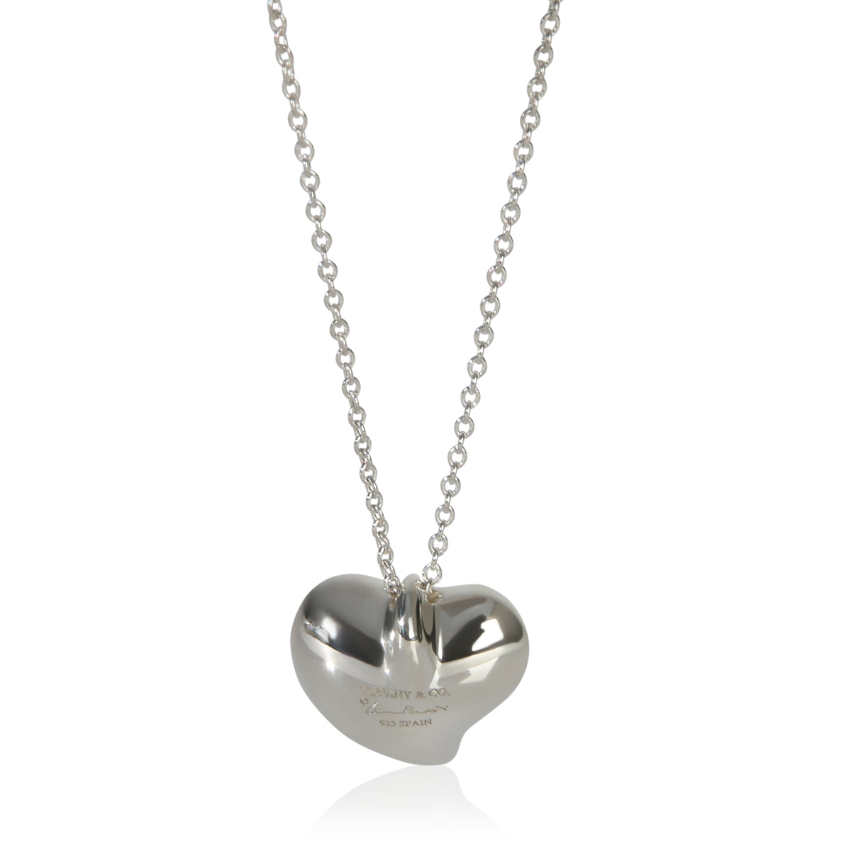 Tiffany & Co. Sterling Silver  Elsa Peretti Full Heart Pendant fv