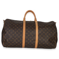 Louis Vuitton Monogram Canvas Keepall Bandolieure 55 Handbag bv
