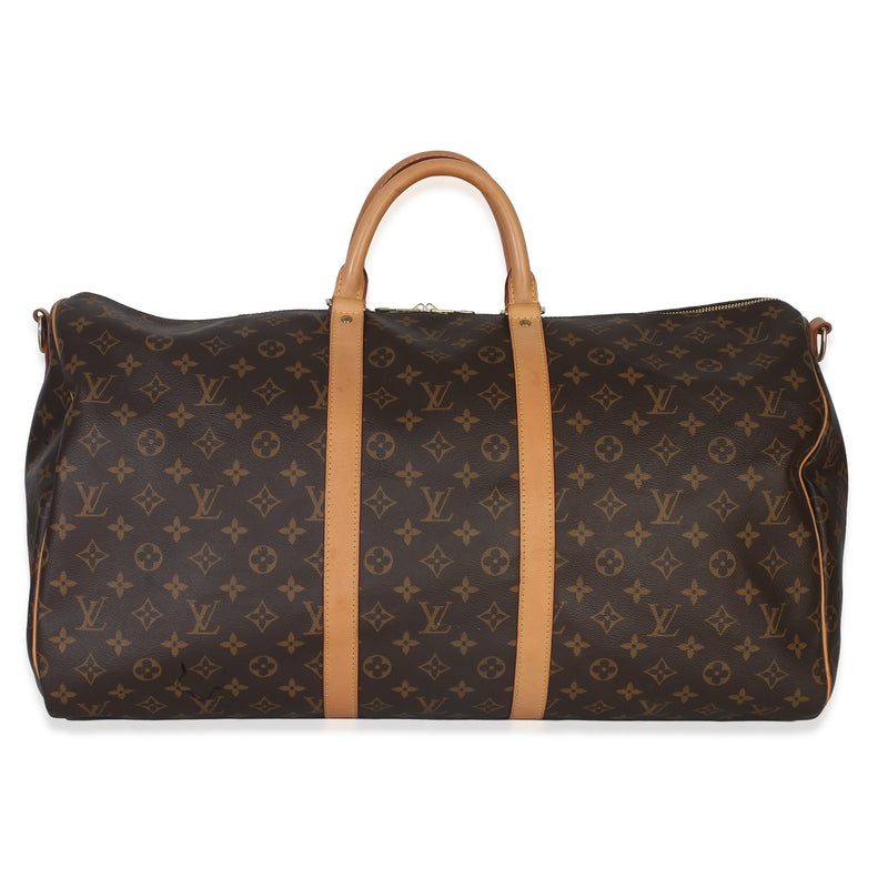 Monogram Canvas Keepall Bandolieure 55