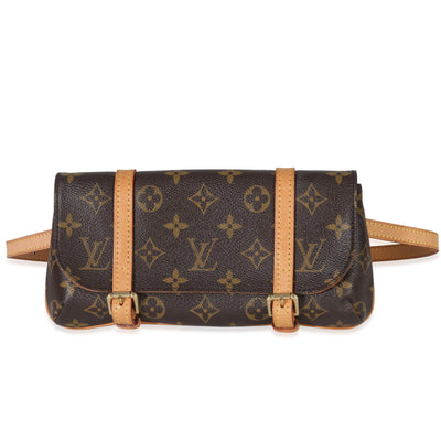 Louis Vuitton Monogram Canvas Pochette Marelle Belt Bag Handbag fv