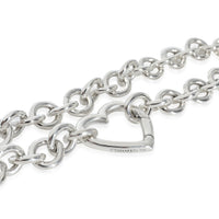 Tiffany & Co. Sterling Silver  Heart Clasp Necklace stamp