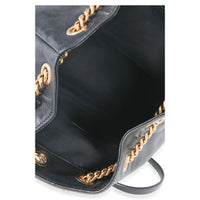 Saint Laurent Black Matelasse Lambskin Monogram Joe Backpack Handbag av