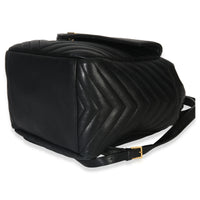 Saint Laurent Black Matelasse Lambskin Monogram Joe Backpack Handbag box