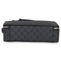 Gucci Black GG Supreme Canvas Web Crossbody Handbag stamp