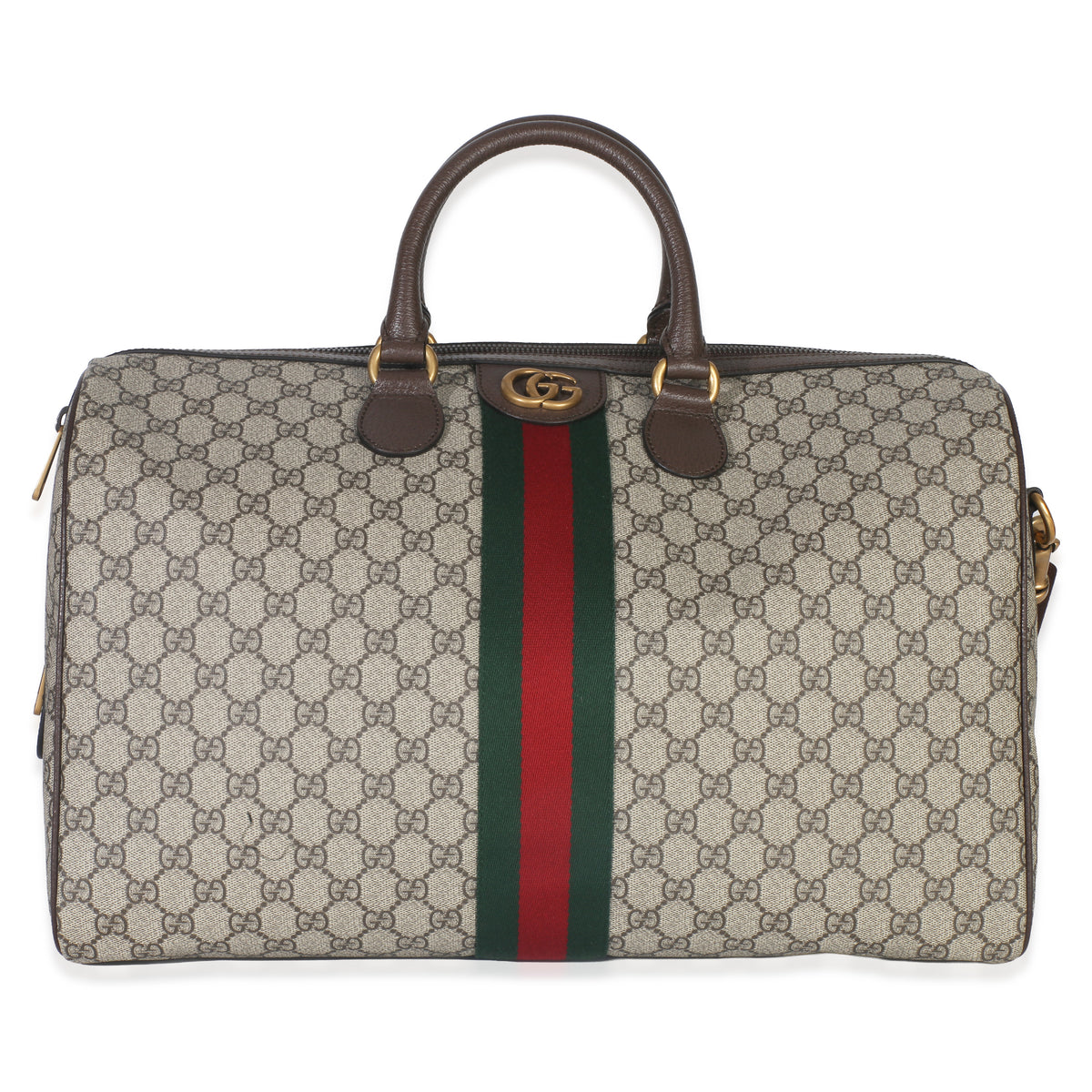 Beige GG Supreme Savoy Medium Duffle Bag