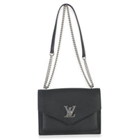 Louis Vuitton Black Soft Calfskin Mylockme Chain Bag BB Handbag ad1