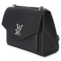 Louis Vuitton Black Soft Calfskin Mylockme Chain Bag BB Handbag pv