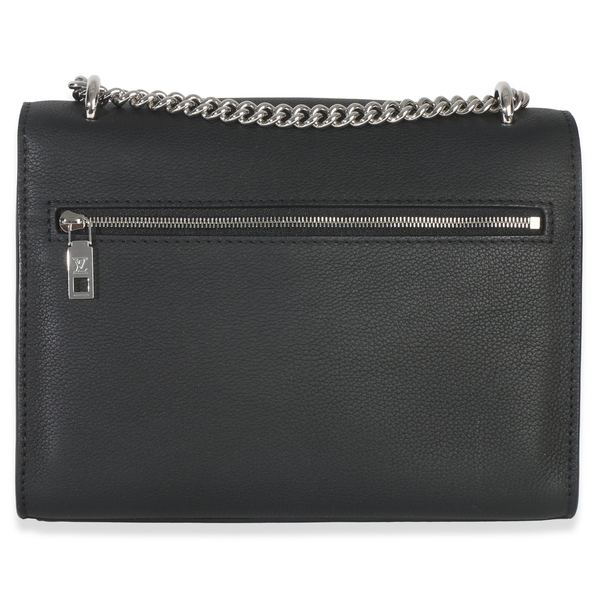 Louis Vuitton Black Soft Calfskin Mylockme Chain Bag BB Handbag stamp